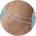 Minimalist Double Chain Anklet